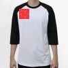 Raglan 3/4 Roundneck Shirt (White Body) Thumbnail