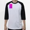 Raglan 3/4 Roundneck Shirt (White Body) Thumbnail