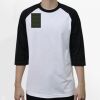Raglan 3/4 Roundneck Shirt (White Body) Thumbnail