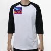 Raglan 3/4 Roundneck Shirt (White Body) Thumbnail