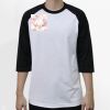 Raglan 3/4 Roundneck Shirt (White Body) Thumbnail