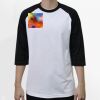 Raglan 3/4 Roundneck Shirt (White Body) Thumbnail