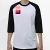 Raglan 3/4 Roundneck Shirt (White Body) Thumbnail