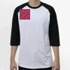 Raglan 3/4 Roundneck Shirt (White Body) Thumbnail