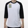Raglan 3/4 Roundneck Shirt (White Body) Thumbnail