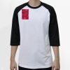 Raglan 3/4 Roundneck Shirt (White Body) Thumbnail