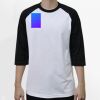 Raglan 3/4 Roundneck Shirt (White Body) Thumbnail