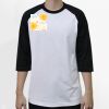 Raglan 3/4 Roundneck Shirt (White Body) Thumbnail