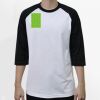 Raglan 3/4 Roundneck Shirt (White Body) Thumbnail