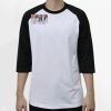 Raglan 3/4 Roundneck Shirt (White Body) Thumbnail