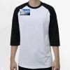 Raglan 3/4 Roundneck Shirt (White Body) Thumbnail