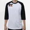 Raglan 3/4 Roundneck Shirt (White Body) Thumbnail