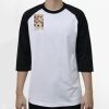 Raglan 3/4 Roundneck Shirt (White Body) Thumbnail