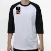 Raglan 3/4 Roundneck Shirt (White Body) Thumbnail