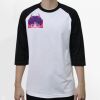 Raglan 3/4 Roundneck Shirt (White Body) Thumbnail