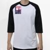 Raglan 3/4 Roundneck Shirt (White Body) Thumbnail