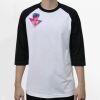Raglan 3/4 Roundneck Shirt (White Body) Thumbnail