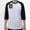 Raglan 3/4 Roundneck Shirt (White Body) Thumbnail