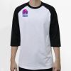 Raglan 3/4 Roundneck Shirt (White Body) Thumbnail