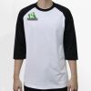 Raglan 3/4 Roundneck Shirt (White Body) Thumbnail