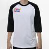 Raglan 3/4 Roundneck Shirt (White Body) Thumbnail