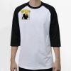 Raglan 3/4 Roundneck Shirt (White Body) Thumbnail