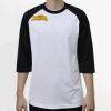 Raglan 3/4 Roundneck Shirt (White Body) Thumbnail