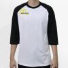 Raglan 3/4 Roundneck Shirt (White Body) Thumbnail