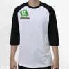 Raglan 3/4 Roundneck Shirt (White Body) Thumbnail
