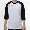 Raglan 3/4 Roundneck Shirt (White Body) Thumbnail