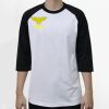 Raglan 3/4 Roundneck Shirt (White Body) Thumbnail