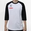 Raglan 3/4 Roundneck Shirt (White Body) Thumbnail