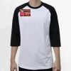 Raglan 3/4 Roundneck Shirt (White Body) Thumbnail