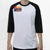 Raglan 3/4 Roundneck Shirt (White Body) Thumbnail