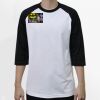 Raglan 3/4 Roundneck Shirt (White Body) Thumbnail