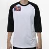 Raglan 3/4 Roundneck Shirt (White Body) Thumbnail