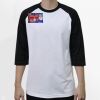 Raglan 3/4 Roundneck Shirt (White Body) Thumbnail