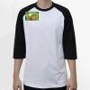 Raglan 3/4 Roundneck Shirt (White Body) Thumbnail