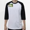 Raglan 3/4 Roundneck Shirt (White Body) Thumbnail