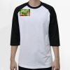 Raglan 3/4 Roundneck Shirt (White Body) Thumbnail