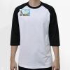 Raglan 3/4 Roundneck Shirt (White Body) Thumbnail