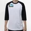 Raglan 3/4 Roundneck Shirt (White Body) Thumbnail