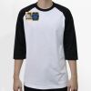 Raglan 3/4 Roundneck Shirt (White Body) Thumbnail