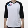 Raglan 3/4 Roundneck Shirt (White Body) Thumbnail