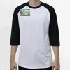 Raglan 3/4 Roundneck Shirt (White Body) Thumbnail