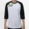 Raglan 3/4 Roundneck Shirt (White Body) Thumbnail