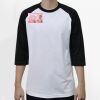 Raglan 3/4 Roundneck Shirt (White Body) Thumbnail