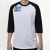 Raglan 3/4 Roundneck Shirt (White Body) Thumbnail