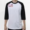 Raglan 3/4 Roundneck Shirt (White Body) Thumbnail