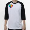 Raglan 3/4 Roundneck Shirt (White Body) Thumbnail